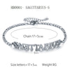 Wholesale Jewelry Retro Style Zodiac Bracelet Stainless Steel With Letters Numbers Text Electroplated