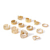 Wholesale Jewelry Retro U Shape Heart Shape Solid Color 304 Stainless Steel Open Rings