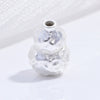Wholesale Jewelry Retro Vintage Style Gourd Geometric Silver 925 Sterling Silver Hammered Beaded Pendant Bracelet Necklace