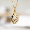 Wholesale Jewelry Retro Vintage Style Oval Copper Electroplated Geometric Sun Moon Devil's Eye Pendant Clavicle Ochain For Women