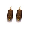 Wholesale Jewelry Retro Waterproof Stainless Steel With Natural Stone Cylindrical Pendant Electroplated Handmade Earrings Necklace Accessories