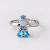 Wholesale Jewelry Ring Copper Zircon Cartoon Animal Geometric Style Microinlaid Colorful Zircon