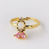Wholesale Jewelry Ring Copper Zircon Cartoon Animal Geometric Style Microinlaid Colorful Zircon