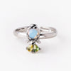 Wholesale Jewelry Ring Copper Zircon Cartoon Animal Geometric Style Microinlaid Colorful Zircon
