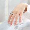 Wholesale Jewelry Ring Titanium Steel Geometric Glue