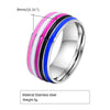 Wholesale Jewelry Ring Titanium Steel Geometric Glue