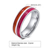 Wholesale Jewelry Ring Titanium Steel Geometric Glue