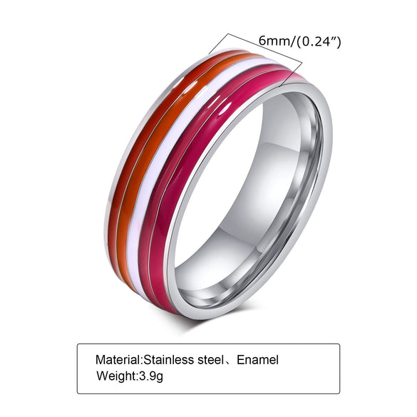Wholesale Jewelry Ring Titanium Steel Geometric Glue