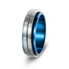 Wholesale Jewelry Rotatable Titanium Steel Geometric Ring Electroplated Black