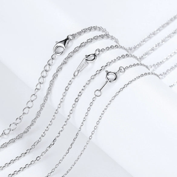 Wholesale Jewelry S925 Silver Geometric Cross Chain Pendant Simple Style Electroplated For Women
