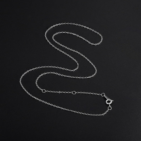 Wholesale Jewelry S925 Silver Geometric Cross Chain Pendant Simple Style Electroplated For Women