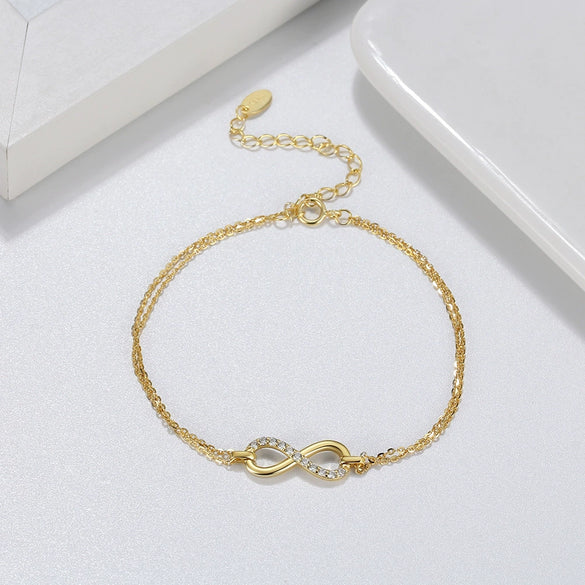 Wholesale Jewelry S925 Sterling Silver Bracelet Geometric Electroplating For Women