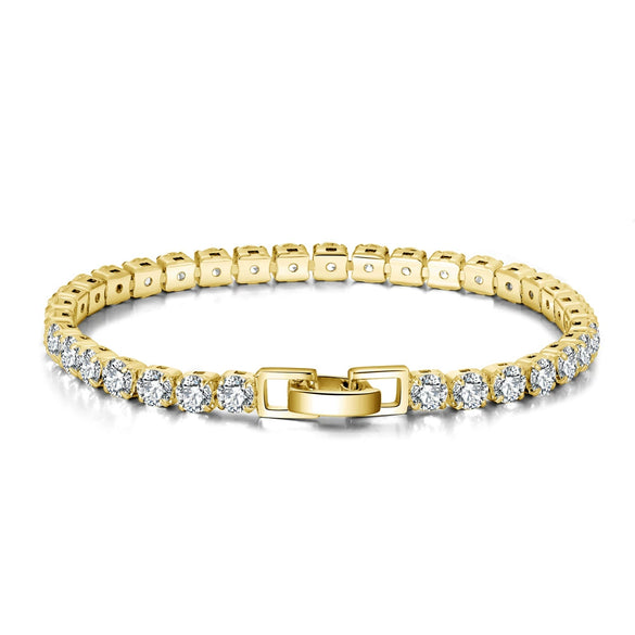 Wholesale Jewelry S925 Sterling Silver Bracelet With Geometric Pattern And Electroplating For Women