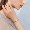 Wholesale Jewelry S925 Sterling Silver Broken Silver Chain Bracelet Geometric Electroplated Light Luxury Women's