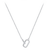 Wholesale Jewelry S925 Sterling Silver Cross Chain Niche Geometric Style For Women
