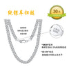 Wholesale Jewelry S925 Sterling Silver Cuban Chain Necklace Geometric Electroplated For Men And Women