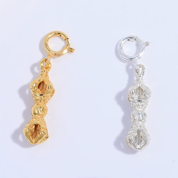 Wholesale Jewelry S925 Sterling Silver Diamond Pestle Universal Buckle Electroplated Bracelet Necklace Buckle