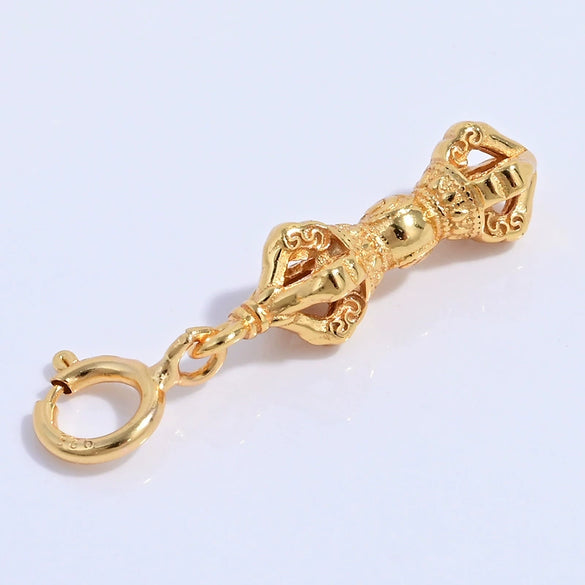 Wholesale Jewelry S925 Sterling Silver Diamond Pestle Universal Buckle Electroplated Bracelet Necklace Buckle
