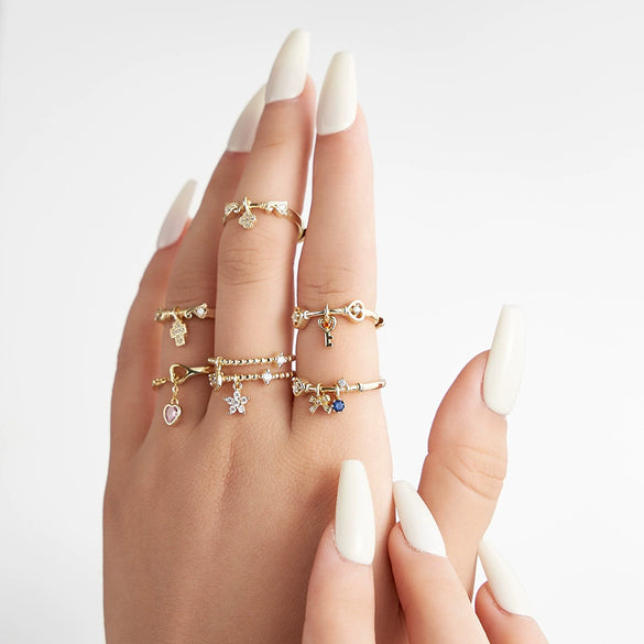 Wholesale Jewelry S925 Sterling Silver Flower Design Ring With Electroplating