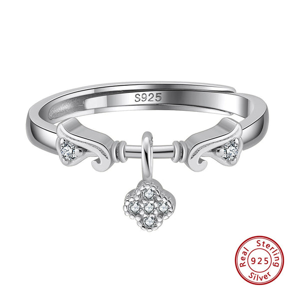 Wholesale Jewelry S925 Sterling Silver Flower Design Ring With Electroplating