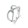Wholesale Jewelry S925 Sterling Silver Flower Ring Light Luxury Microinlay