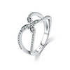 Wholesale Jewelry S925 Sterling Silver Flower Ring Light Luxury Microinlay