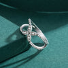 Wholesale Jewelry S925 Sterling Silver Flower Ring Light Luxury Microinlay