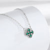 Wholesale Jewelry S925 Sterling Silver Four Leaf Clover Flower Light Luxury Necklace