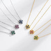 Wholesale Jewelry S925 Sterling Silver Four Leaf Clover Flower Light Luxury Necklace