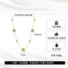 Wholesale Jewelry S925 Sterling Silver Fourleaf Clover Pendant Necklace 14K Gold Electroplated With Geometric Design
