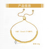 Wholesale Jewelry S925 Sterling Silver Geometric Bead Bracelet Electroplated Simple Trendy For Women