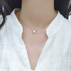 Wholesale Jewelry S925 Sterling Silver Geometric Cross Chain Ring Necklace For Women