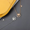 Wholesale Jewelry S925 Sterling Silver Geometric Cross Chain Ring Necklace For Women