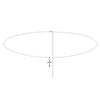 Wholesale Jewelry S925 Sterling Silver Geometric Cross Waist Chain With Electroplating For Women