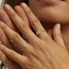 Wholesale Jewelry S925 Sterling Silver Geometric Open Ring Electroplated Unisex