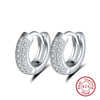Wholesale Jewelry S925 Sterling Silver Geometric Round Hollow Earrings With Electroplating