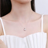 Wholesale Jewelry S925 Sterling Silver Geometric Sixpointed Star Pendant Clavicle Chain With Electroplating For Ladies