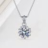 Wholesale Jewelry S925 Sterling Silver Geometric Sixpointed Star Pendant Clavicle Chain With Electroplating For Ladies