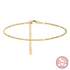Wholesale Jewelry S925 Sterling Silver Geometric Style Women's Anklet