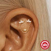 Wholesale Jewelry S925 Sterling Silver Geometric Tassel Ear Jewelry With Environmentally Friendly Electroplating Unisex