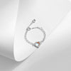 Wholesale Jewelry S925 Sterling Silver Heart Shaped Sweet Style Ring Bracelet With Seiko Design