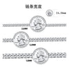 Wholesale Jewelry S925 Sterling Silver Hiphop Cuban Chain Geometric Electroplated Necklace For Men And Women