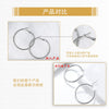 Wholesale Jewelry S925 Sterling Silver 14K Gold Round Electroplated Earrings