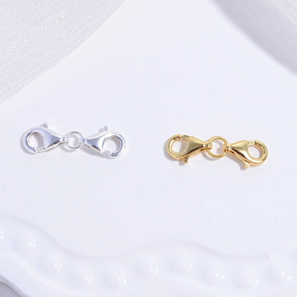 Wholesale Jewelry S925 Sterling Silver Lobster Clasp Electroplated Connecting Buckle Accessories