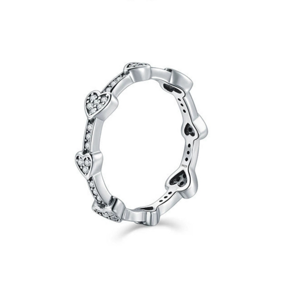 Wholesale Jewelry S925 Sterling Silver Love Water Drops Bell Microinlay Women's Earrings Ring Bracelet