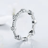 Wholesale Jewelry S925 Sterling Silver Love Water Drops Bell Microinlay Women's Earrings Ring Bracelet