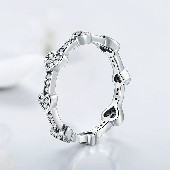 Wholesale Jewelry S925 Sterling Silver Love Water Drops Bell Microinlay Women's Earrings Ring Bracelet