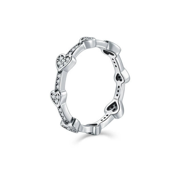 Wholesale Jewelry S925 Sterling Silver Love Water Drops Bell Microinlay Women's Earrings Ring Bracelet