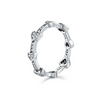 Wholesale Jewelry S925 Sterling Silver Love Water Drops Bell Microinlay Women's Earrings Ring Bracelet