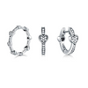 Wholesale Jewelry S925 Sterling Silver Love Water Drops Bell Microinlay Women's Earrings Ring Bracelet